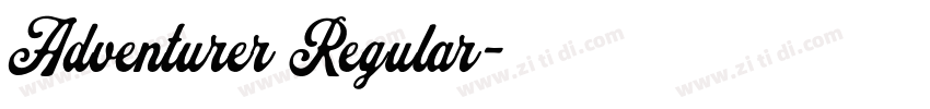 Adventurer Regular字体转换